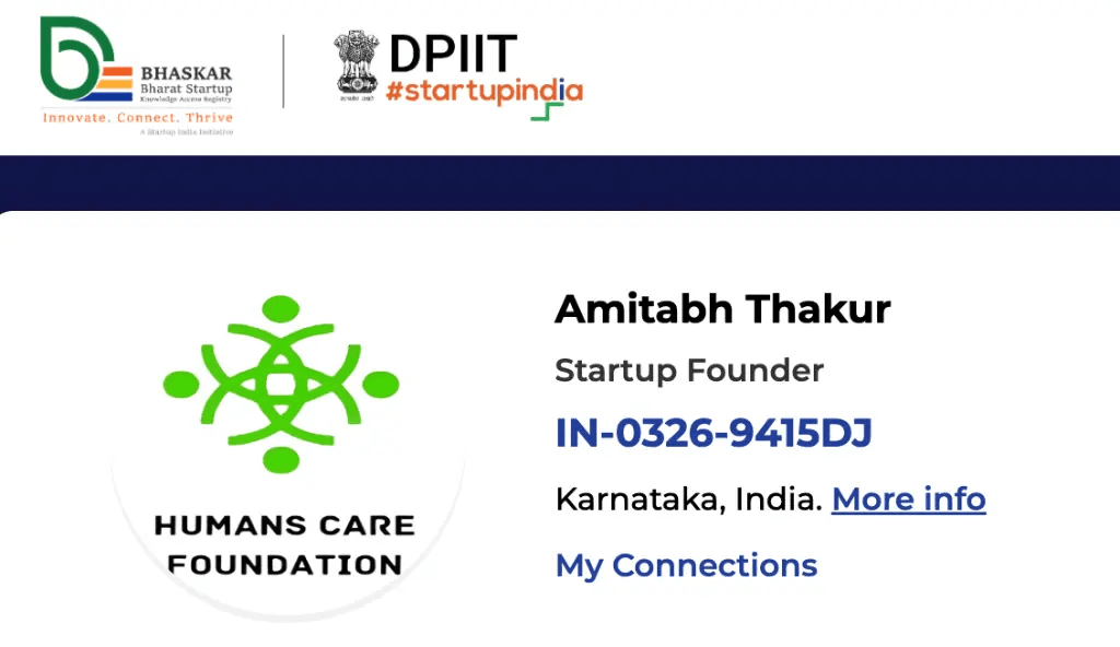 DPIIT Recognized Startup Verification