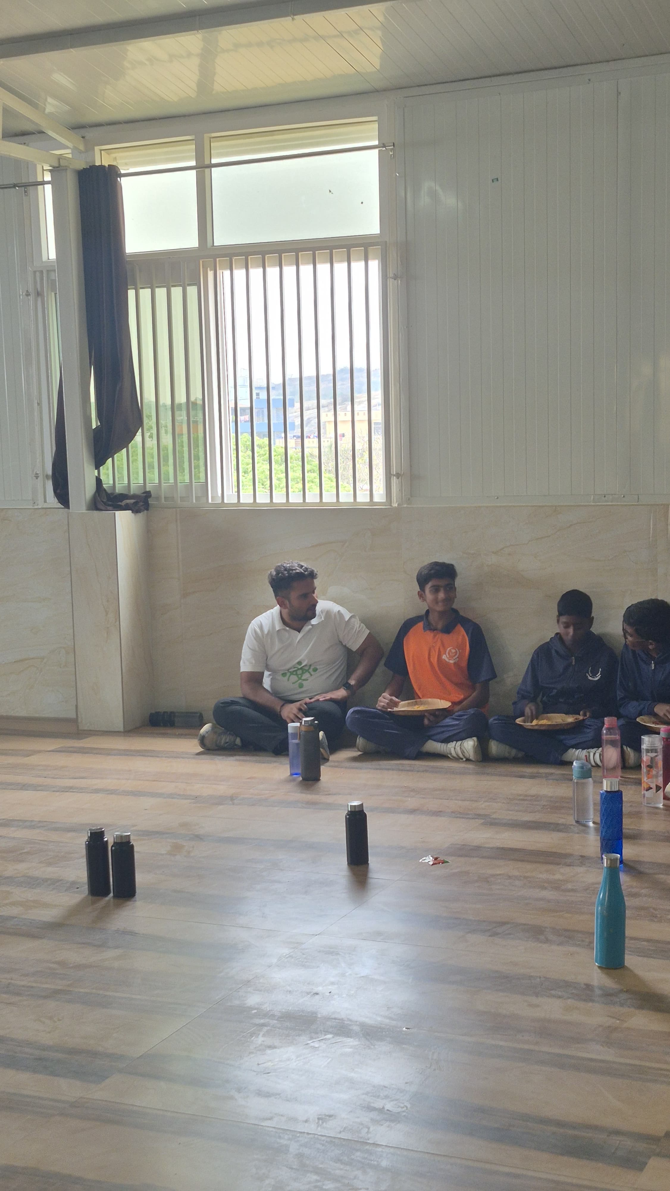 Group activity during the school visit